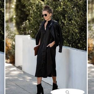Zara long sleeve shirt dress
